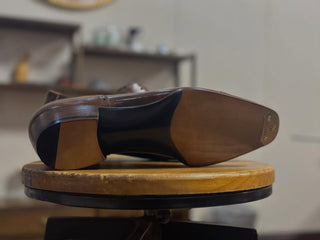 DEVIN FIDDLEBACK | BROWN LEATHER LACEUPS