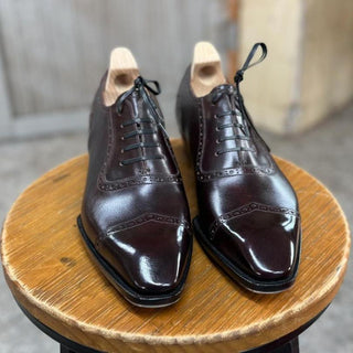 ADELAIDE - LUXURY COFFEE BROWN OXFORD LACEUP