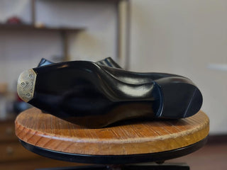 CHARLES FIDDLEBACK | BLACK CAPTOE SLIP ON