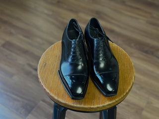 Marcus - BLACK CAPTOE OXFORD LACEUPS