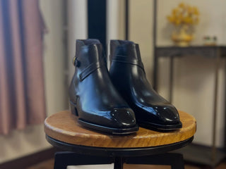 MACKENZIE FIDDLEBACK | BLACK JODHPUR BOOTS