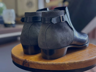 VALOR 07 - BLACK JODHPUR ANKLE BOOTS