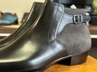 VALOR 07 - BLACK JODHPUR ANKLE BOOTS