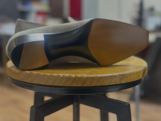 ETHAN FIDDLEBACK | GREY SUEDE LOAFERS