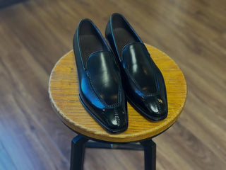 SCOTT FIDDLEBACK | BLACK SPLIT TOE LOAFER