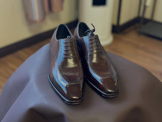 LOGAN - DARK BROWN OXFORD LACEUPS
