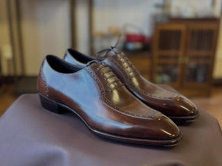 LOGAN - DARK BROWN OXFORD LACEUPS