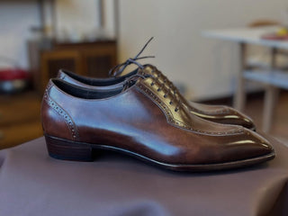 LOGAN - DARK BROWN OXFORD LACEUPS