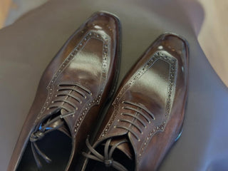 LOGAN - DARK BROWN OXFORD LACEUPS
