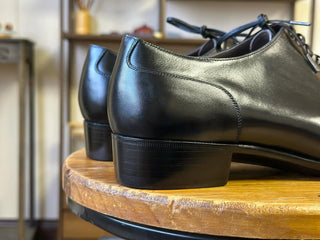 JORDAN - BLACK LEATHER SPLIT TOE DERBY