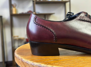 ALEX - BURGUNDY WHOLE CUT LACEUPS