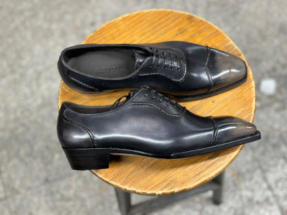 MIDNIGHT - TAILORED TOUCH BLUE OXFORD LACEUP