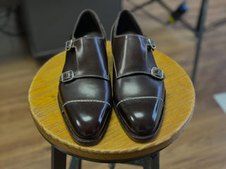 FORTIS 14 - COFFEE BROWN DOUBLE MONK STRAP