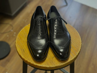 PETER FIDDLEBACK | BLACK V CAPTOE OXFORDS