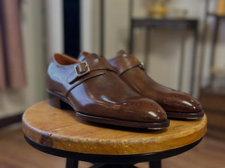 CHAD FIDDLEBACK | GOLD BROWN SINGLE MONK