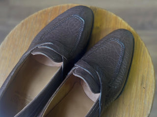 MARCIUS FIDDLEBACK | BROWN LEATHER PENNY LOAFER