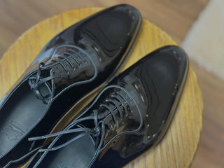 BRANDON FIDDLEBACK | BLACK PATENT LEATHER OXFORD