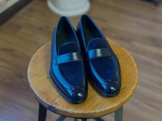 BRYAN FIDDLEBACK | BLACK LEATHER PENNY LOAFER