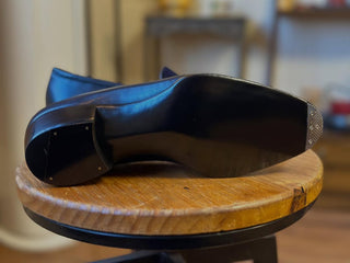 BRYAN FIDDLEBACK | BLACK LEATHER PENNY LOAFER