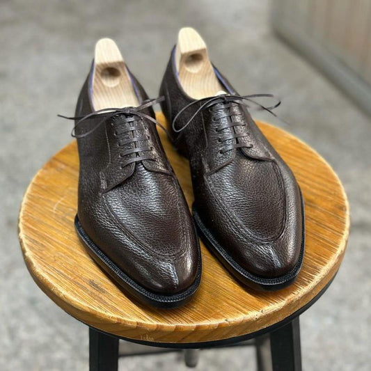 REGAL II - COFFEE BROWN SPLIT TOE DERBY LACEUP