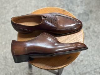 REGAL - PATINA BROWN SPLIT TOE LACEUP
