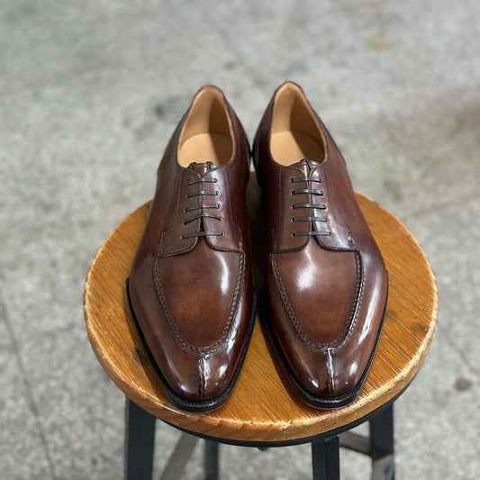 REGAL - PATINA BROWN SPLIT TOE LACEUP