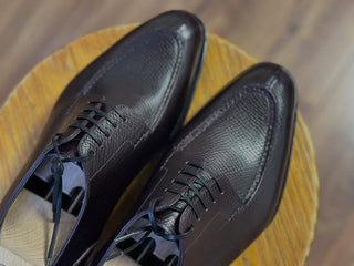HAYDEN - BLACK LEATHER SPLIT TOE DERBY