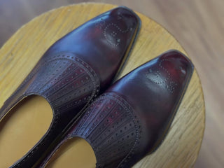 DEACON FIDDLEBACK | BURGUNDY LEATHER SLIP ON