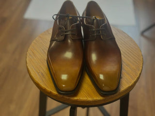 MATTHEW FIDDLEBACK | YELLOW BROWN LEATHER DERBY