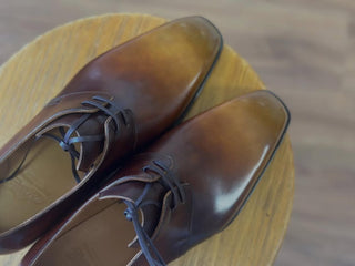 MATTHEW FIDDLEBACK | YELLOW BROWN LEATHER DERBY