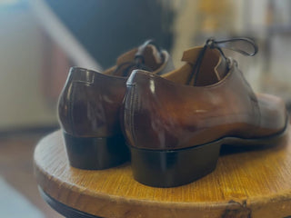 MATTHEW FIDDLEBACK | YELLOW BROWN LEATHER DERBY