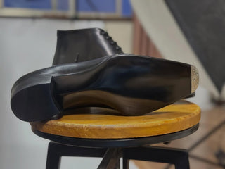 COTTER FIDDLEBACK | BLACK WHOLE CUT BOOTS