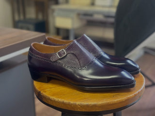IMPERIAL 12 - BURGUNDY SINGLE MONK STRAP