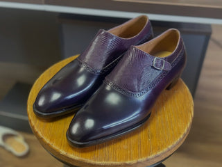 IMPERIAL 12 - BURGUNDY SINGLE MONK STRAP