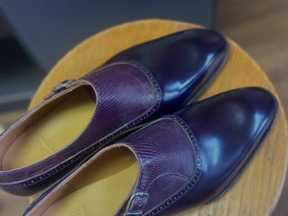 IMPERIAL 12 - BURGUNDY SINGLE MONK STRAP