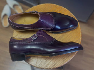 IMPERIAL 12 - BURGUNDY SINGLE MONK STRAP