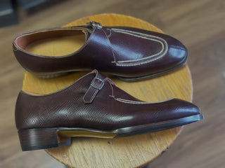 NOBLE 13 - BROWN STICHING SINGLE MONK STRAP