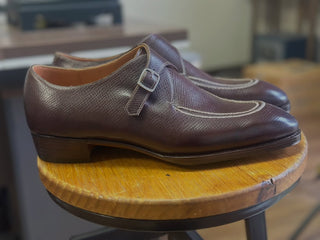 NOBLE 13 - BROWN STICHING SINGLE MONK STRAP