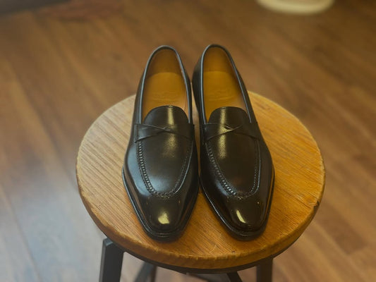Adrian - BLACK TWIST PENNY LOAFER