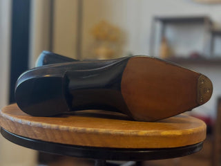 ADRIAN FIDDLEBACK | BLACK TWIST PENNY LOAFER