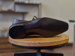 CRAIG FIDDLEBACK | BROWN LEATHER PENNY LOAFERS