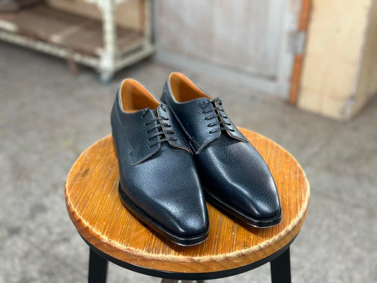 CORDIAN - BLUE  MILLED CRUST FORMAL DERBY LACEUP