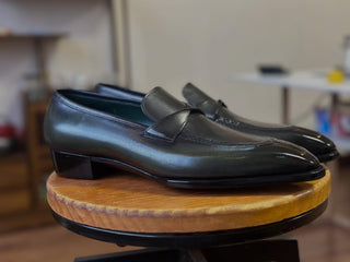 JEFFREY FIDDLEBACK | DEEP GREEN PENNY LOAFER