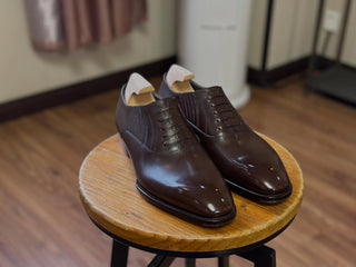 ANDY FIDDLEBACK | BROWN LEATHER LACEUPS