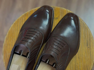 ANDY FIDDLEBACK | BROWN LEATHER LACEUPS