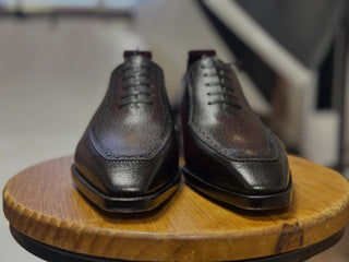 DANIEL FIDDLEBACK | BURGUNDY LEATHER LACE UPS