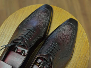 DANIEL FIDDLEBACK | BURGUNDY LEATHER LACE UPS