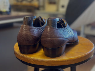 REGENT 08 - BROWN LEATHER TWO EYE DERBY