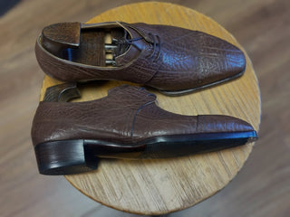 REGENT 08 - BROWN LEATHER TWO EYE DERBY