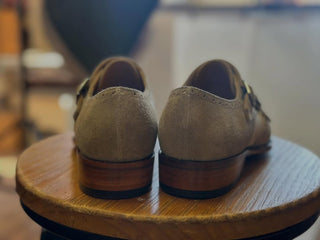 TITUS - SAND SUEDE DOUBLE MONK STRAP
